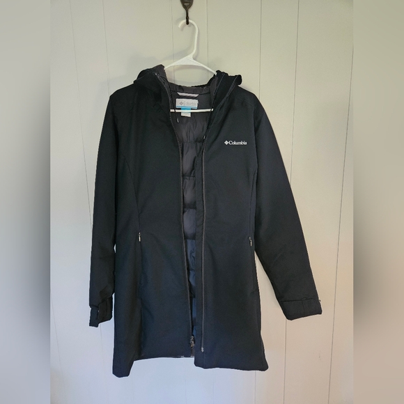 Columbia Women's Autumn Rise Mid Black Hooded Jacket Size M - Picture 6 of 7